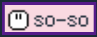 iMood indicator showing 'so-so' with a blank emoji: a white face with no mouth